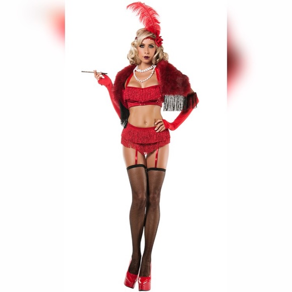 Yandy Sexy Red Flapper Halloween Costume