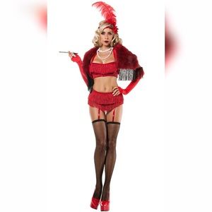 Yandy Sexy Red Flapper Halloween Costume