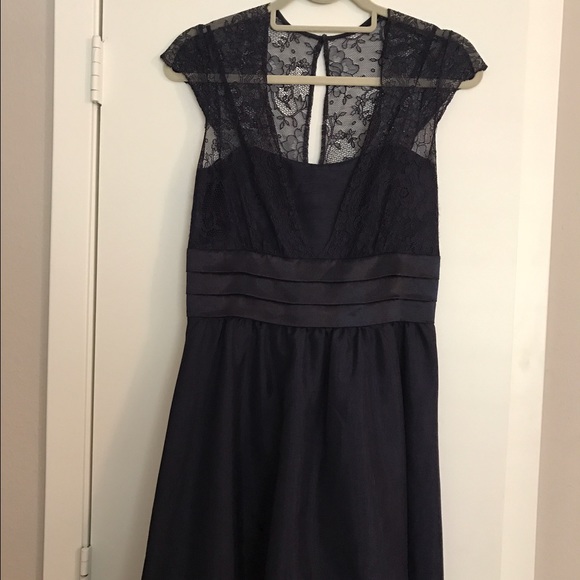 Navy Max and Cleo Tea Length dress