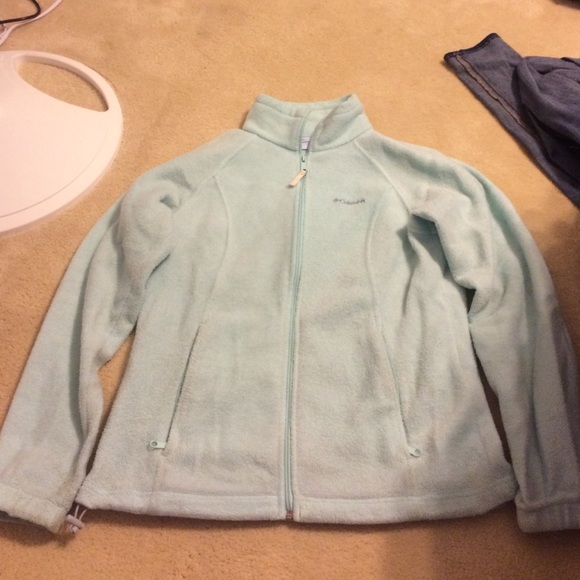 Light blue Columbia fleece jacket medium