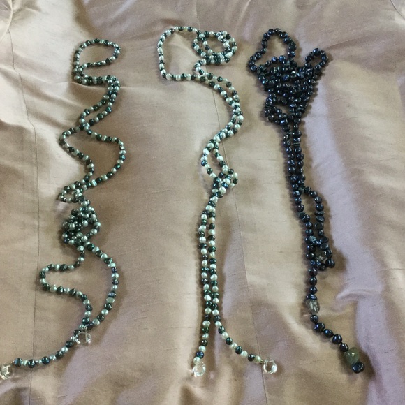 Hand tied freshwater pearls.