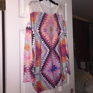 Long Aztec sweater