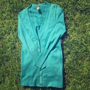 J crew long cardigan