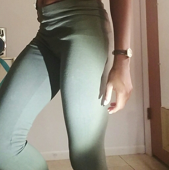 Olive Green Leggings