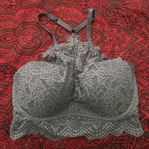 PINK high neck push-up bralette