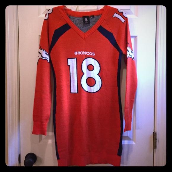 NWOT NFL Team Apparel Denver Broncos Sweater Dress