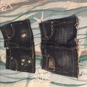 2 L.A idol jean skirts