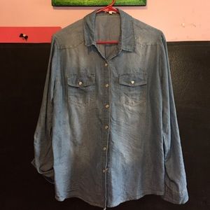 Eden & Olivia Long sleeve Jean Shirt