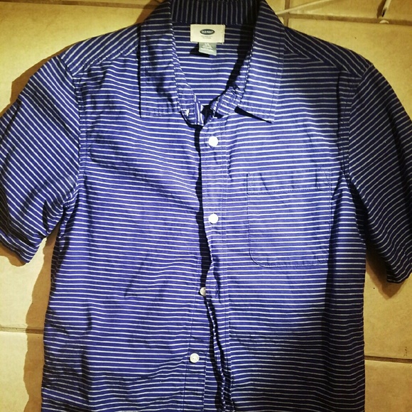 Boy's Striped Button Down