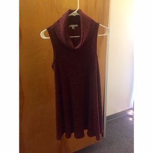 Sleeveless sweater dress