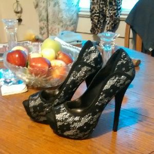 Lace heels