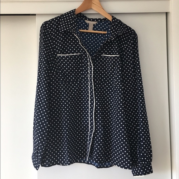 Banana Republic Tops - ✨SALE✨ Banana Republic Polka Dot Button-Up