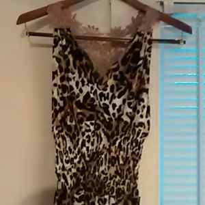 Cheetah print jumpsuit