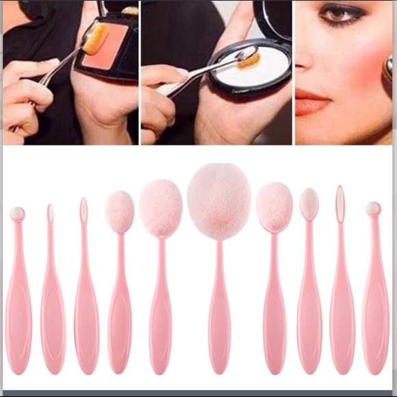 💕💕💕PINK OVAL BRUSH SET💕💕💕💕