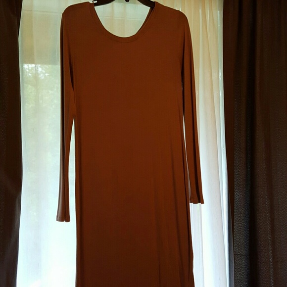 Beige form fitting dress