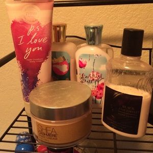 Five Bath & Body Works lotions.