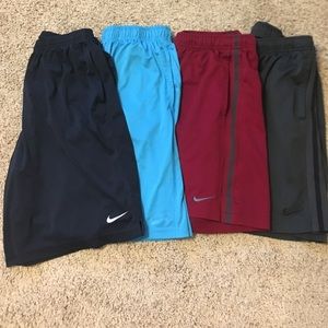 Lot of 4 Men's Nike basketball shorts