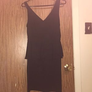 Black peplum dress from H&M