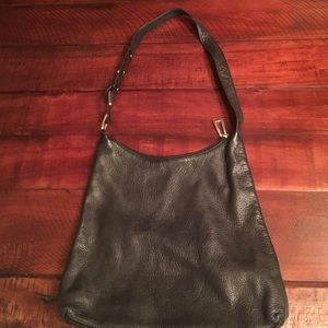 Soft leather black Enzo shoulder bag