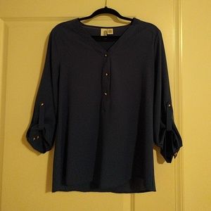 Royal blue Boutique Blouse