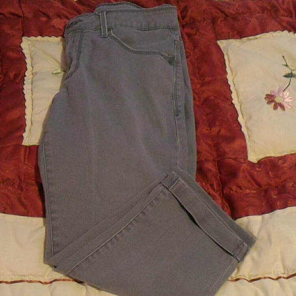 Gray Capri Pants