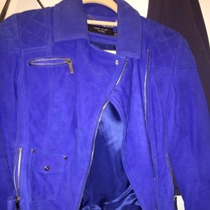 Karen Miller blue shade motor jacket XS