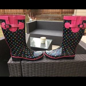 Polka Dot Rain Boots
