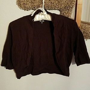 Brown shrug sweater
