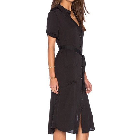 Black L'Acadamie shirt dress