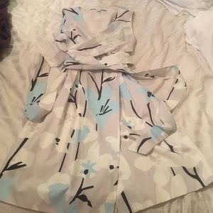DV tie around dress