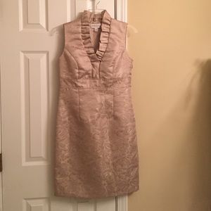 Ronni Nicole Nude with Gold Accent Dress