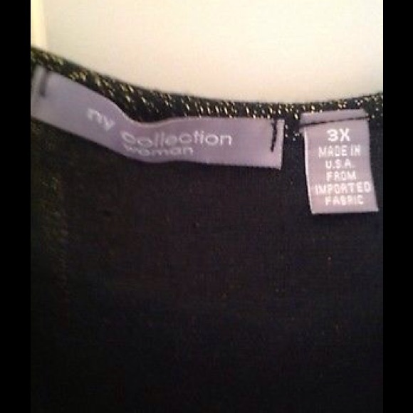 Plus NY COLLECTION Rhinestone Cowl Neck Sweater~3X - Picture 4 of 4