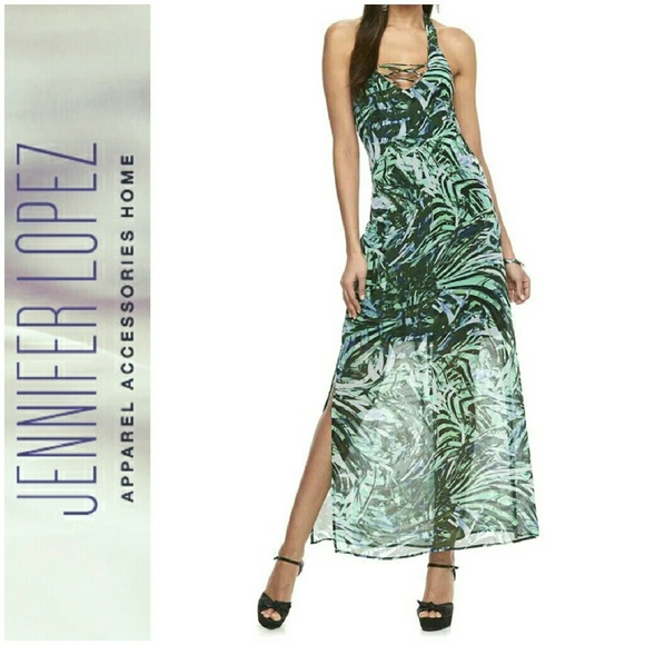 Jennifer Lopez Dresses & Skirts - NWT Lace-up Halter Dress