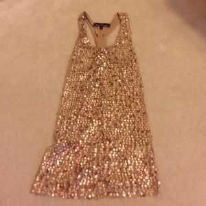 Gold sequined top
