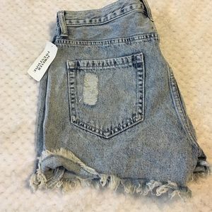 Forever 21 Destroyed Denim Shorts