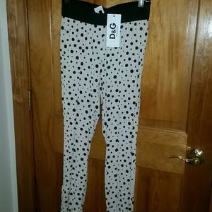 Dolce & Gabbana polka-dot pant. Size 40. Size 6.