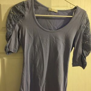 Lilac 3 quarter length shirt