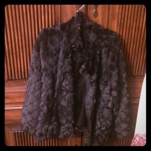 Girls fur coat size 8 kids- excellent condition!