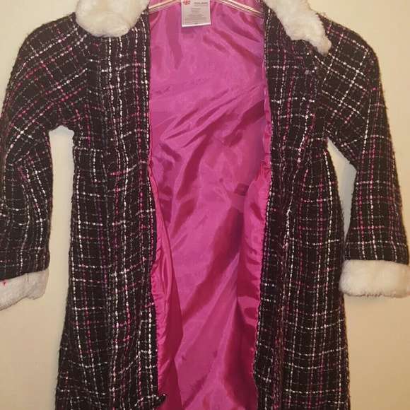 girls 4t holiday christmas winter jacket coat - Picture 3 of 4