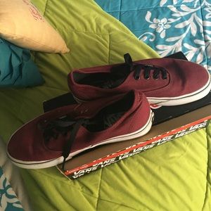 Maroon vans
