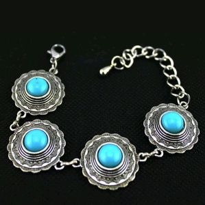 ❌️SOLD Turquoise & Tibetan Silver Boho Bracelet