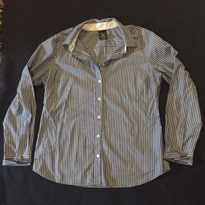 Blue striped shirt