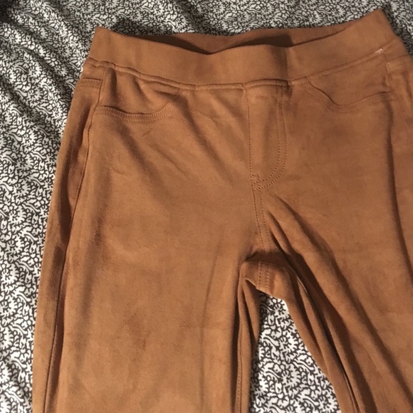 Suede Bootcut Pants