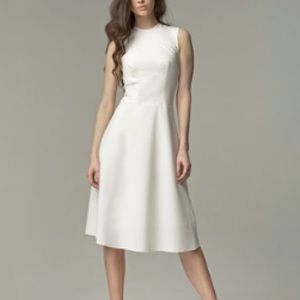 SALE. Ecru A-line dress NWT. European Size40(8-10)