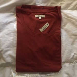 Madewell Riff Tee in Burnished Mahogany