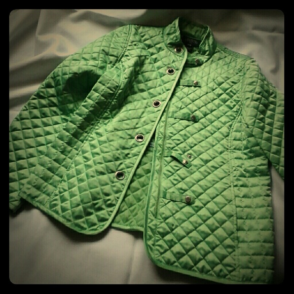 Jones New York Signature Petite Lemon Green Jacket