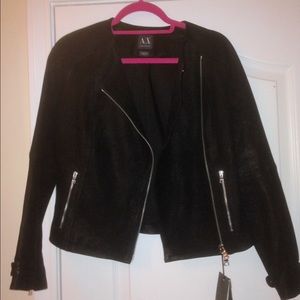 Giorgio Armani Exchange Genuine Leather Jacket