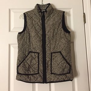 J Crew Herringbone Inspired Vest