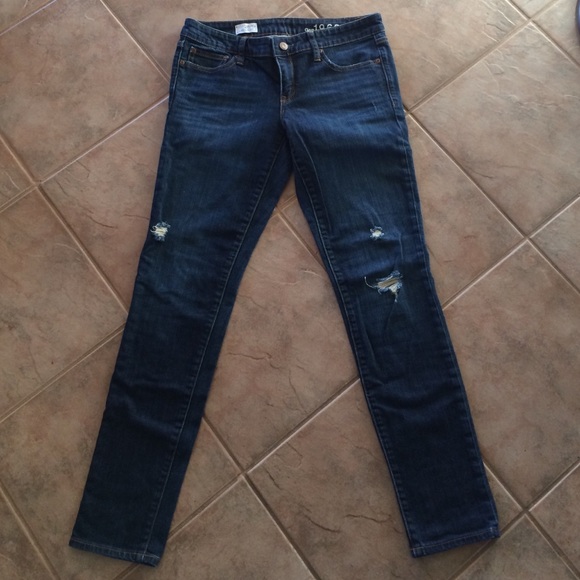 Gap dark-wash skinny jeans