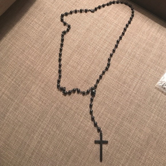 Rosary necklace with cross
